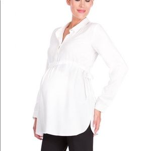 Seraphine work edit white blouse